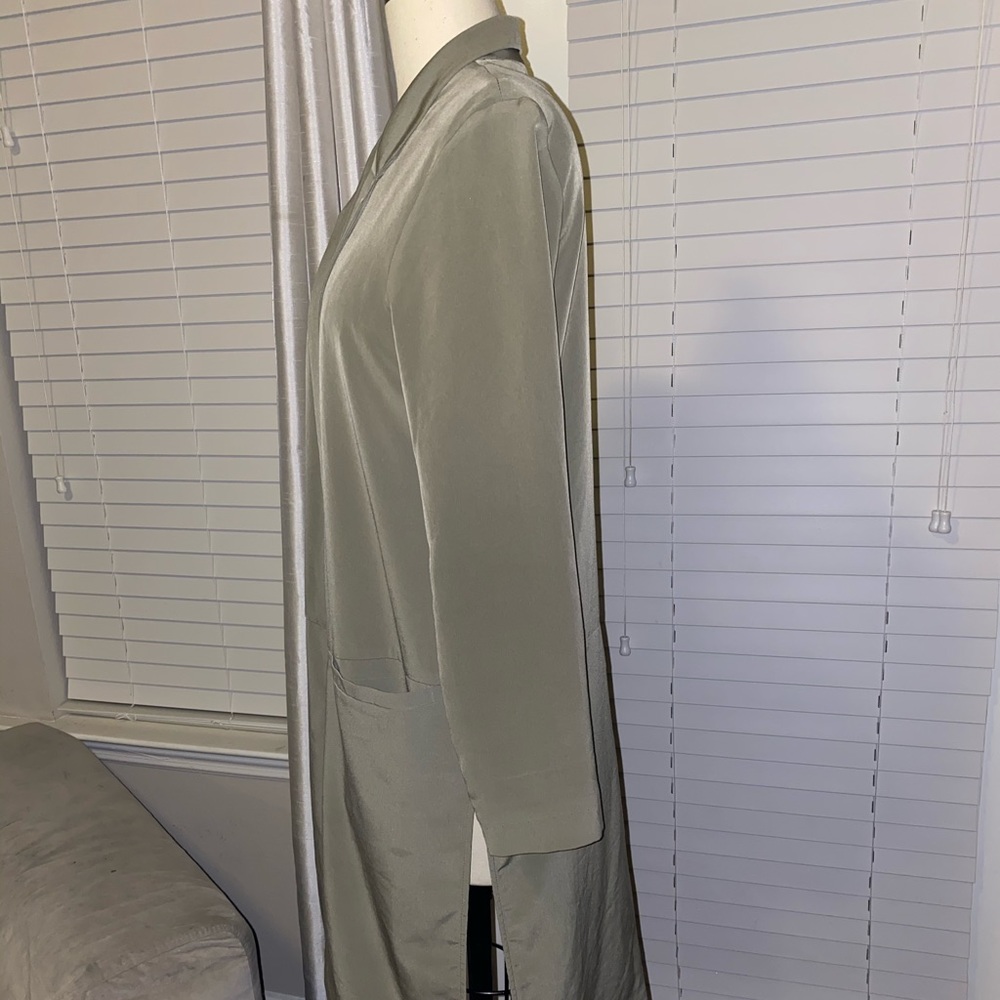 Long lightweight top coat blazer
